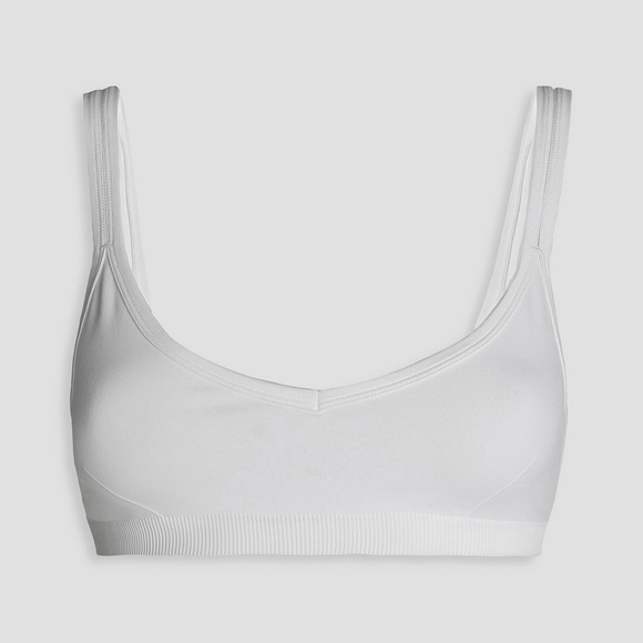 Helmut Lang White Double Strap Stretch Bra - Picture 1 of 12